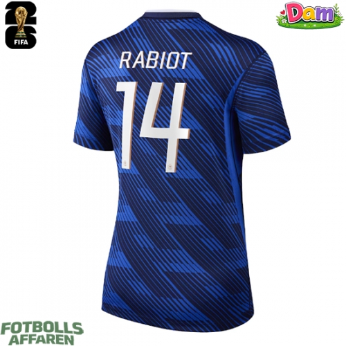 Frankrike Adrien Rabiot #14 Hemmatröja Kvinnor VM 2026 Kortärmad